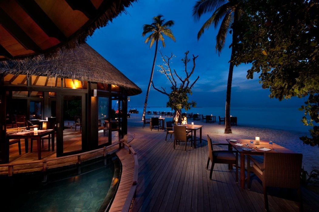 Hilton Maldives Iru Fushi Resort & Spa Dhigurah  المطعم الصورة